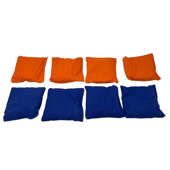 Play Platoon Premium Weather Resistant Duckcloth Cornhole Bags UF Orange & Blue - Picture 2 of 4